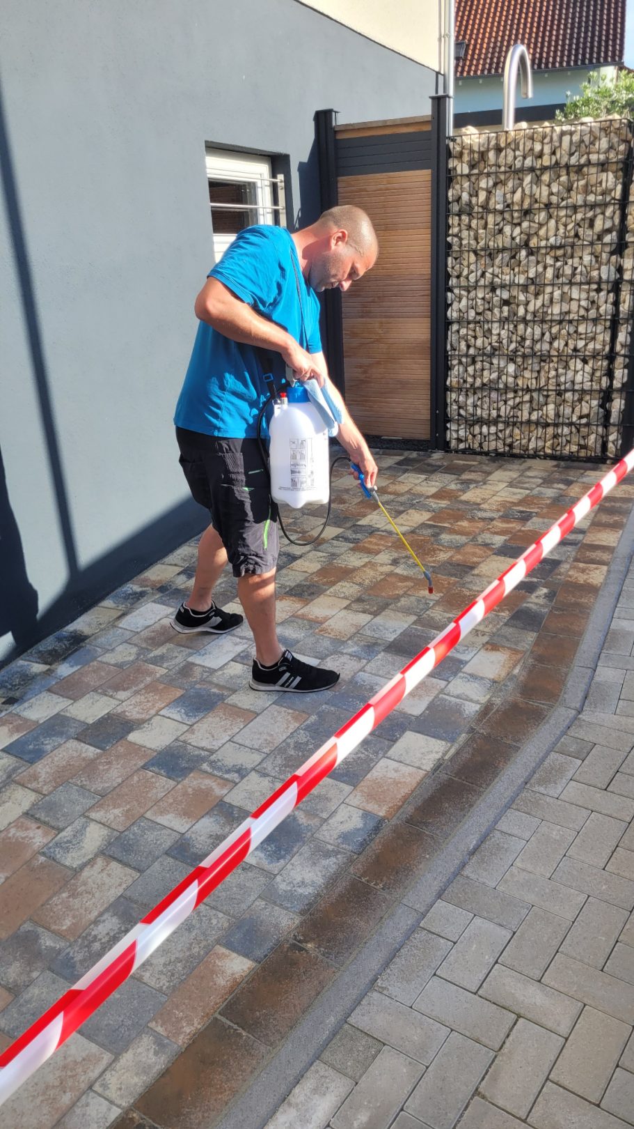 Imprägnierung Hofpflaster mit NanoProtect