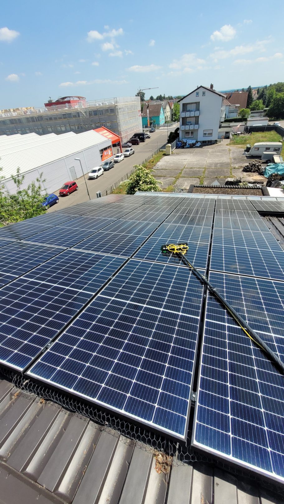 Reinigung Solarpanele